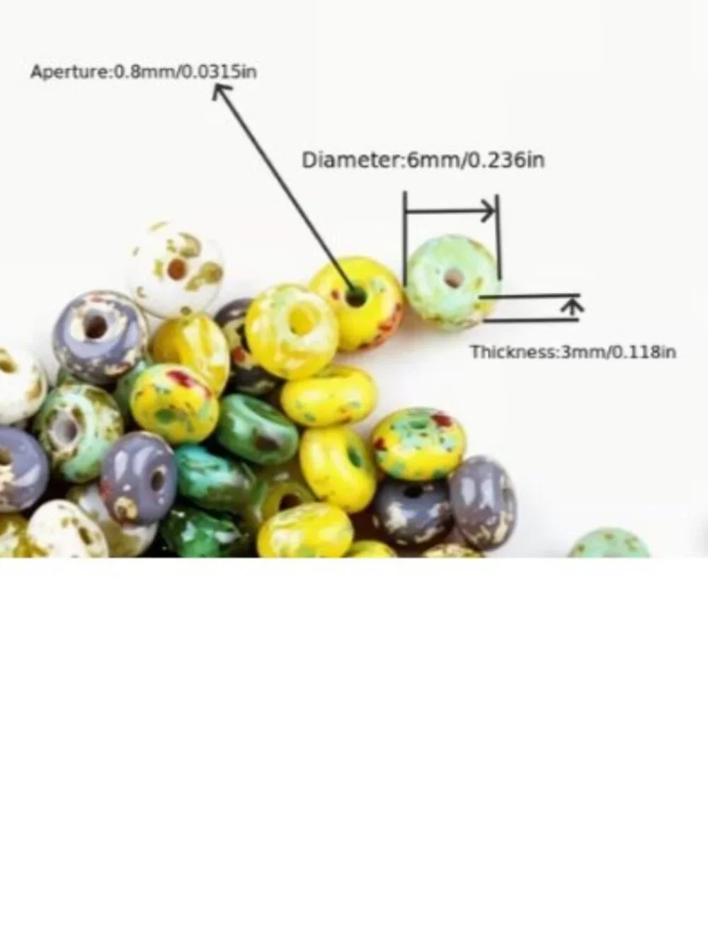 High Quality Picasso Abacus Beads 3X6Mm  151pcs, Non-Fading